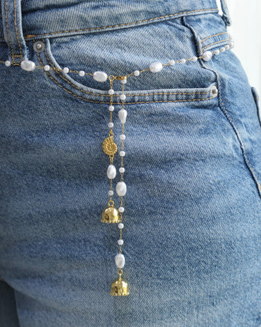 Navya Pearl Waist Chain