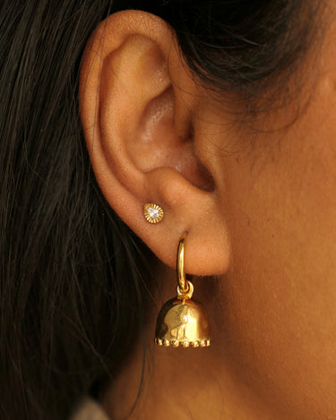 Dainty Teardrop Flatback Stud