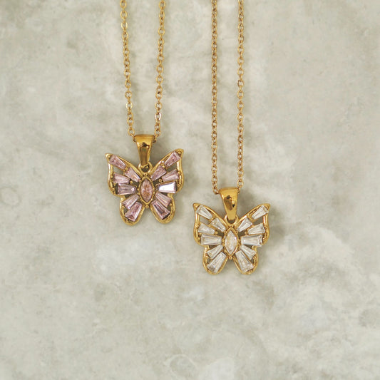 CZ Butterfly Necklace