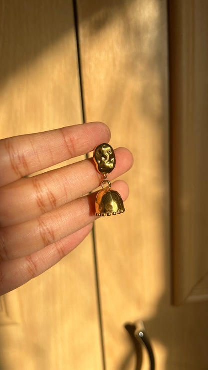 Mini Hammered Stud Jhumka