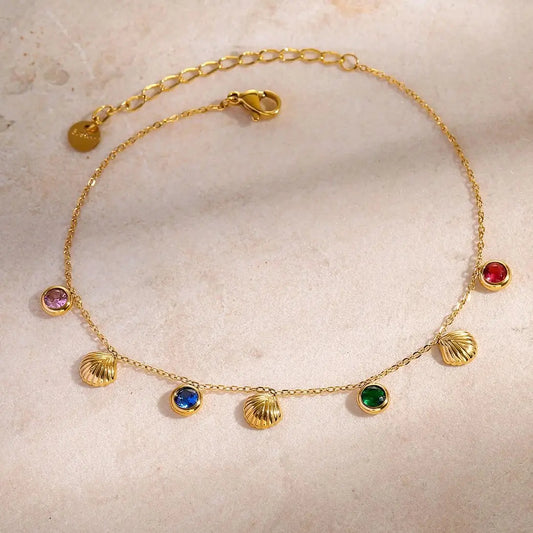 Colourful Sea Charm Anklet