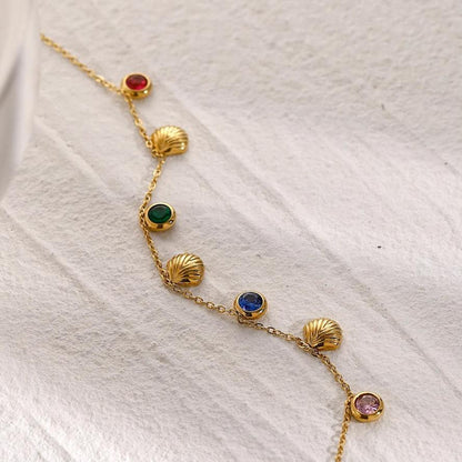 Colourful Sea Charm Anklet