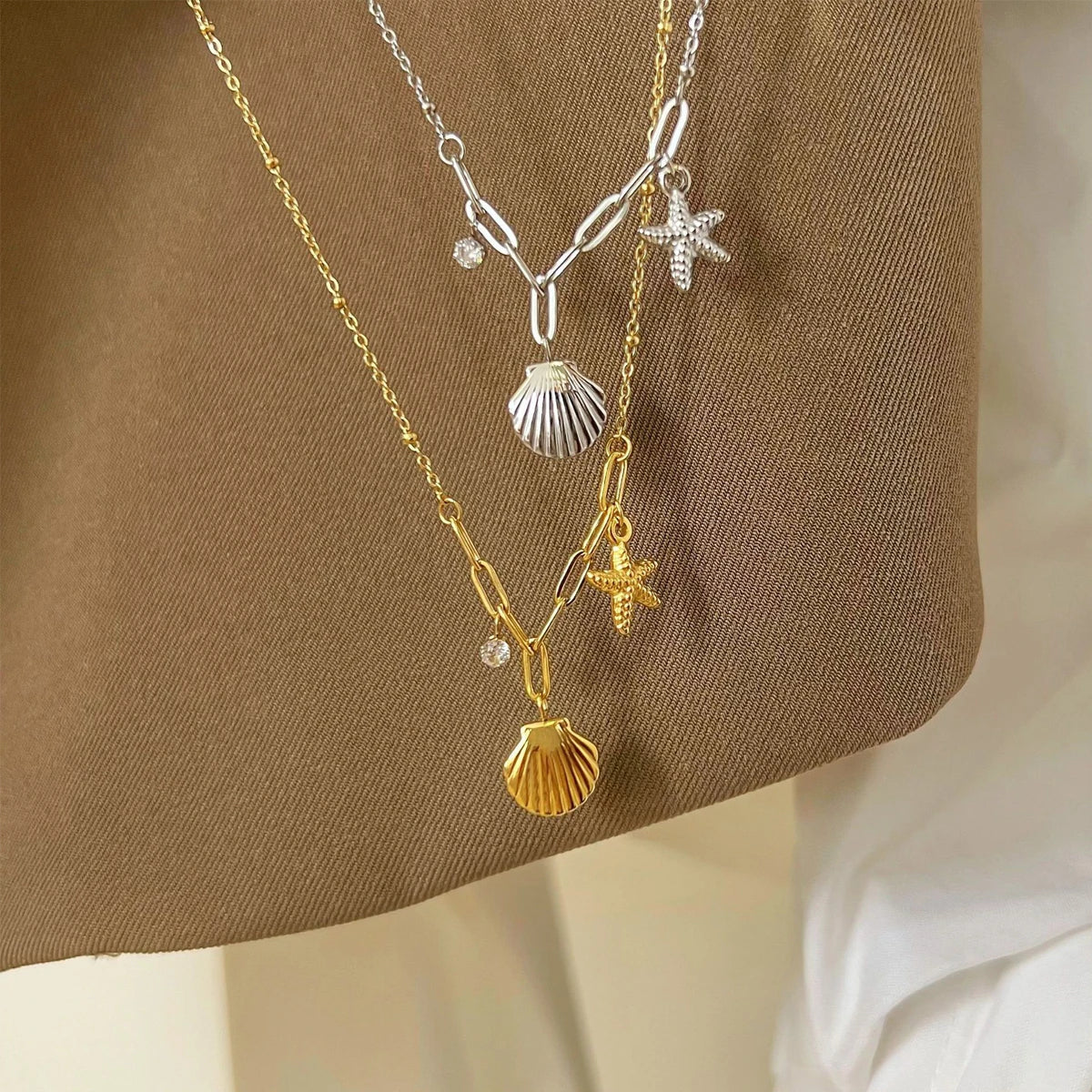 Dainty Sea Charm Necklace