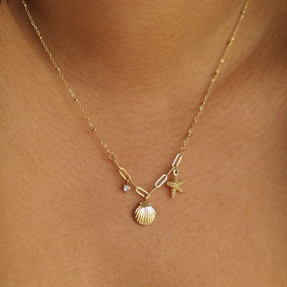 Dainty Sea Charm Necklace