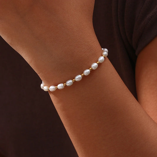 Pearl Beaded Slider Bracelet