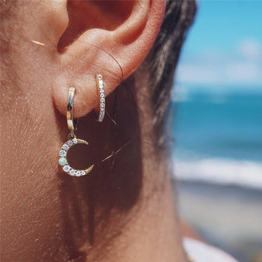 Opal Celestial Hoops