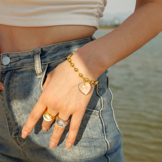 Chunky Heart Bracelet