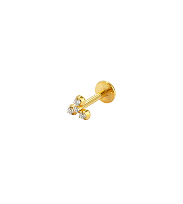 3 Stone Flatback Stud