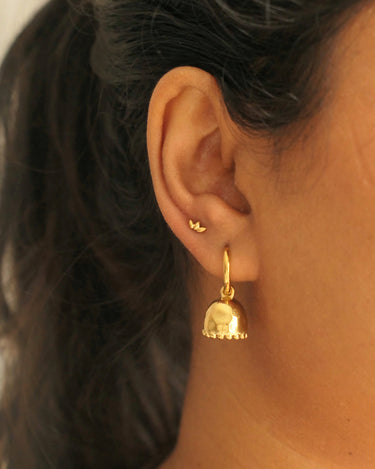 Mini Leaf Flatback Stud