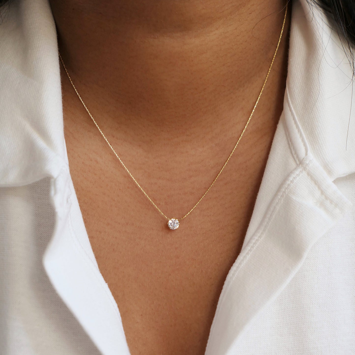 Tiny Zircon Necklace