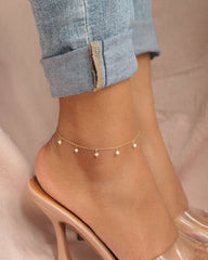 Dainty Pearl Anklet