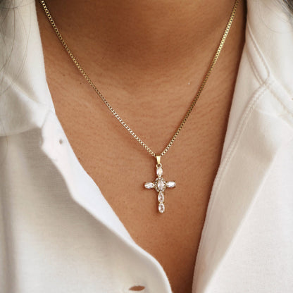 Iced Cross Necklace