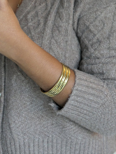 Chunky Double Cuff Bangle