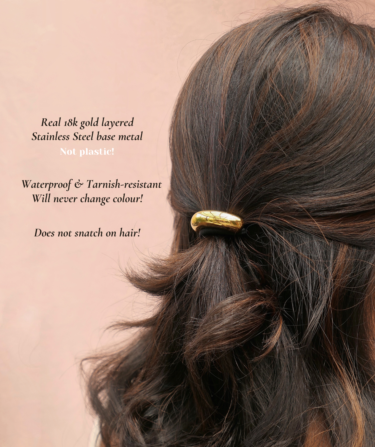 Smooth Glossy Hair Tie Cuff