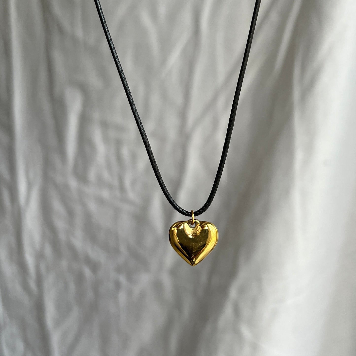 Corded Heart Necklace