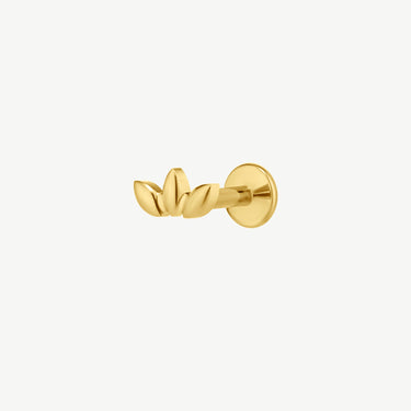 Mini Leaf Flatback Stud