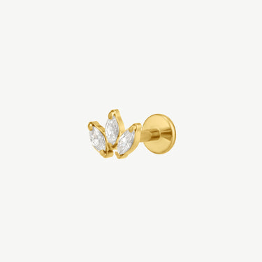 Mini Lotus Flatback Stud
