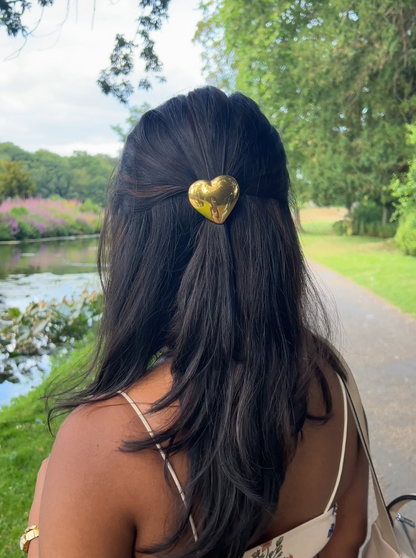 Glossy Heart Hair Tie