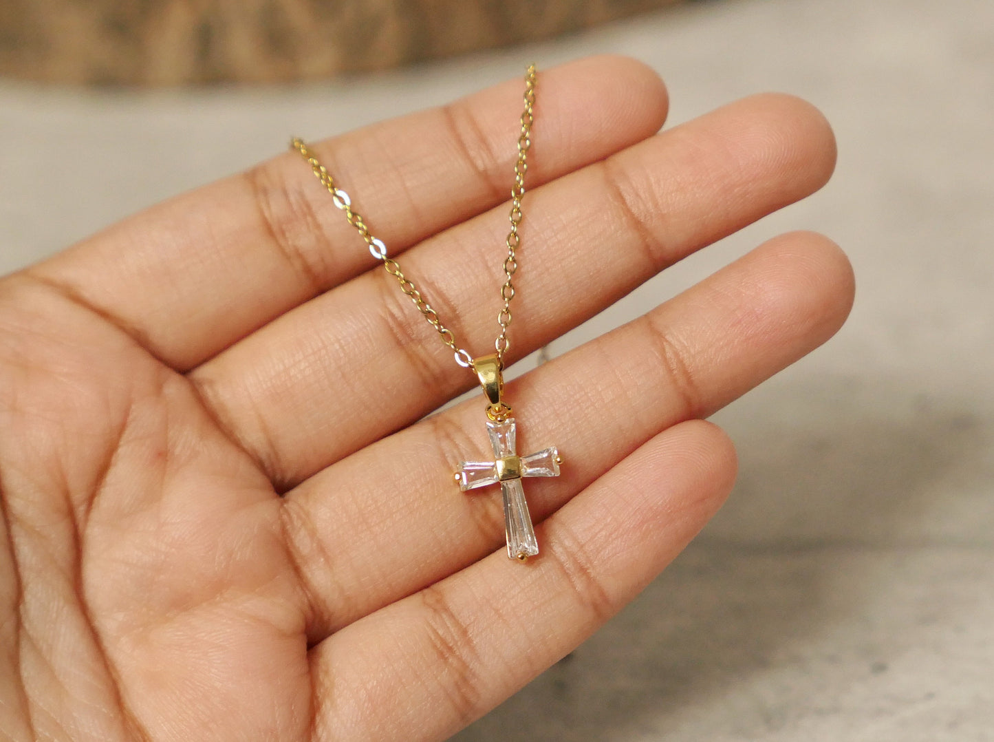 Iced Cross Necklace