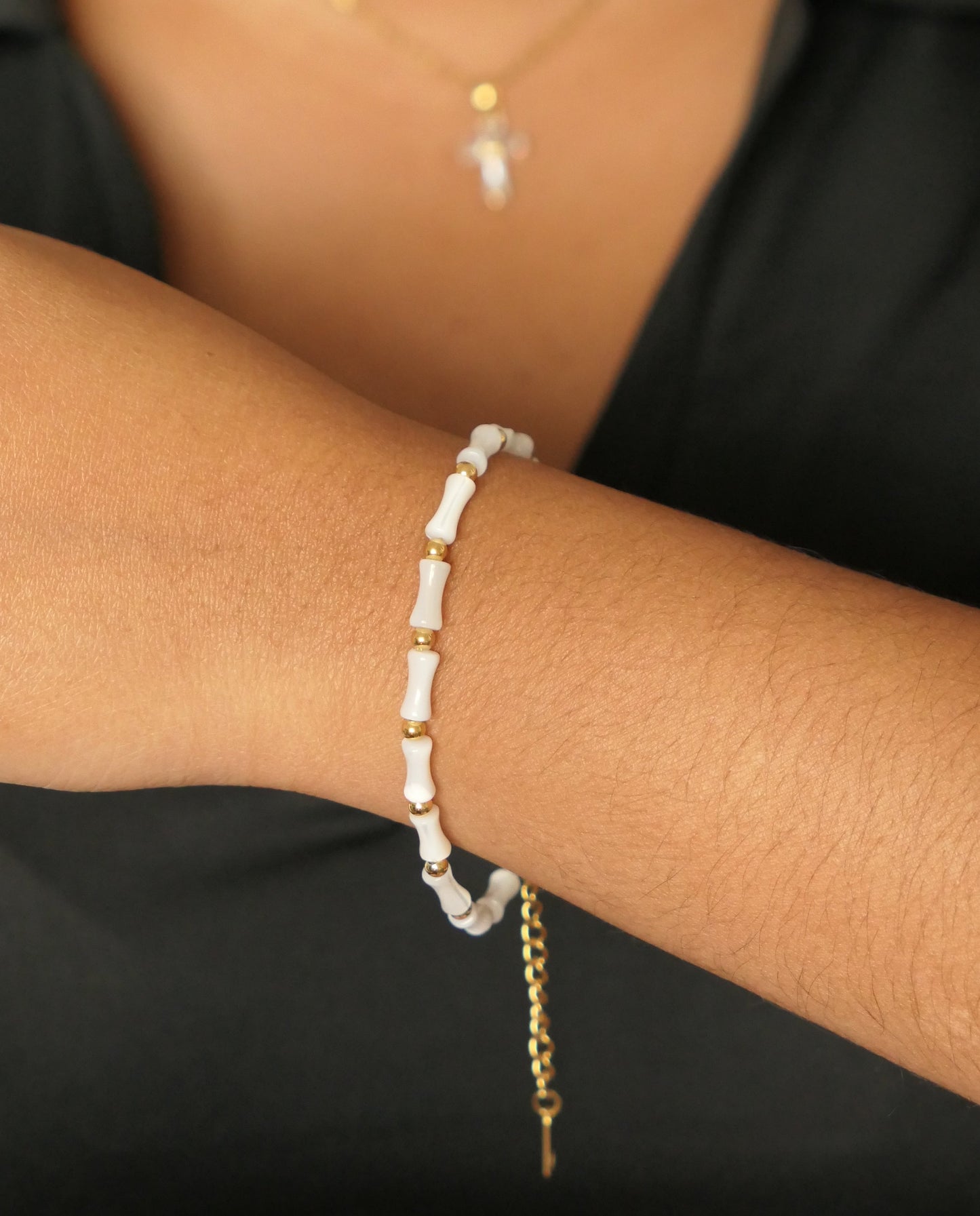 Mother of Pearl Beaded Bracelet