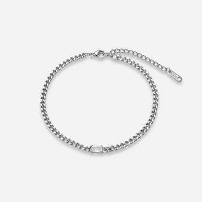 CZ Cuban Chain Anklet