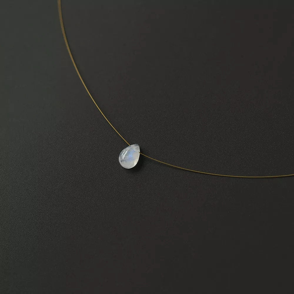 Teardrop Moonstone Necklace