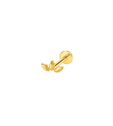 Mini Leaf Flatback Stud