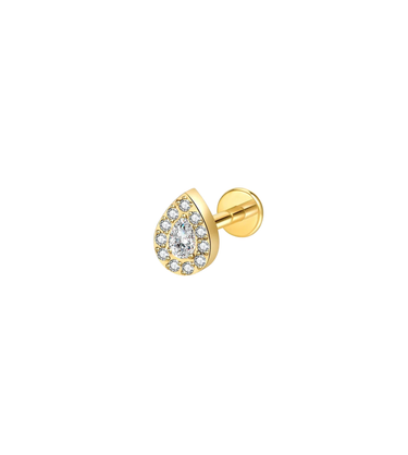 Teardrop Stone Flatback Stud