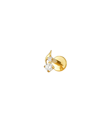 Tiny Double Stone Flatback Stud