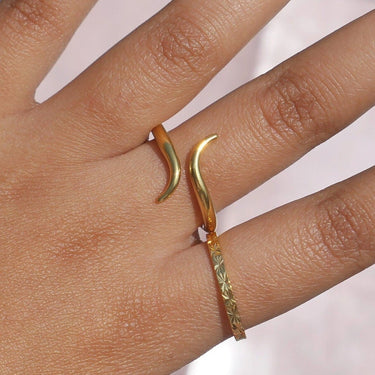 Abstract Snake Ring